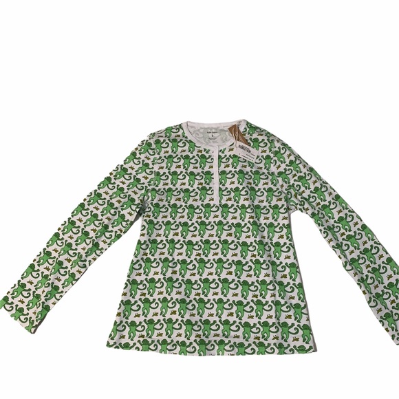 Roller Rabbit discontinued GREEN monkey pajama SM - Picture 8 of 9